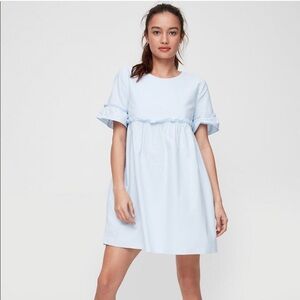 Aritzia Sunday Best Blue Puff Sleeve Sundress
